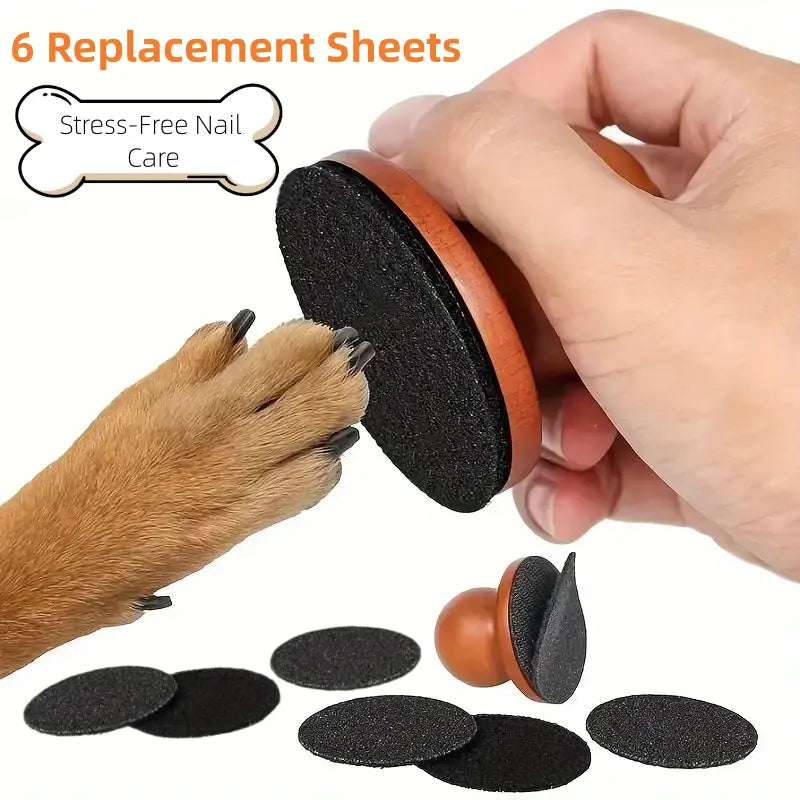 Dog Nail Care File and Scratch Pad - Stress-Free Grooming Tool to Prevent Furniture Damage from Long Nails