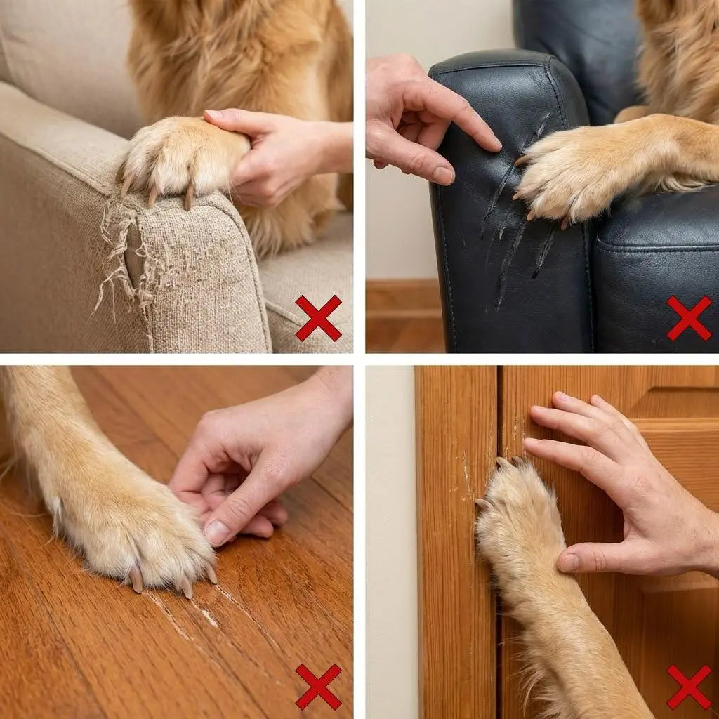 Dog Nail Care File and Scratch Pad - Stress-Free Grooming Tool to Prevent Furniture Damage from Long Nails