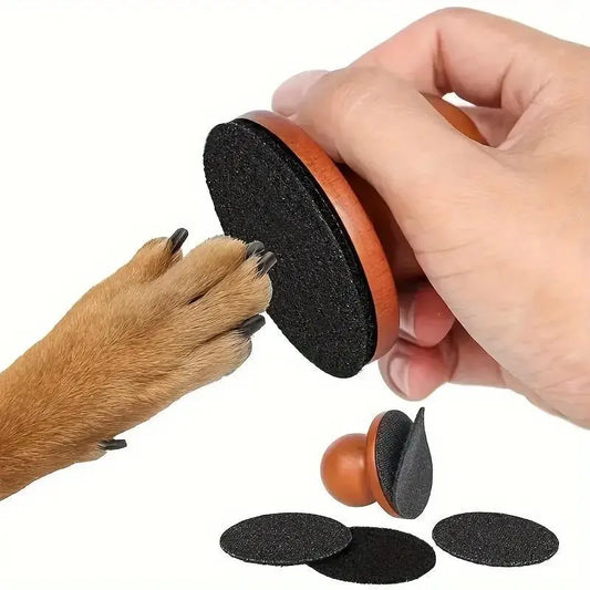 Dog Nail Care File and Scratch Pad - Stress-Free Grooming Tool to Prevent Furniture Damage from Long Nails