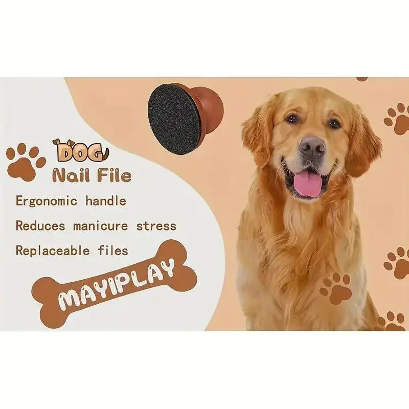 Dog Nail Care File and Scratch Pad - Stress-Free Grooming Tool to Prevent Furniture Damage from Long Nails